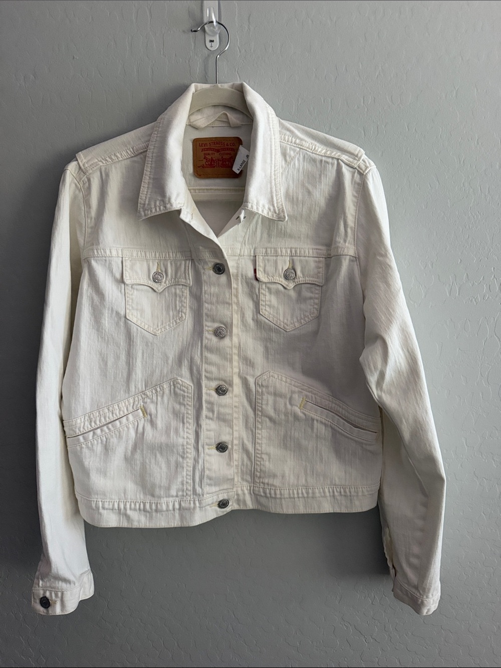 Levi's Off-White Denim Trucker Jacket - Women's
